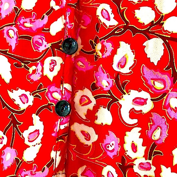 EUC- R Vivimos Summer Sleeveless Floral Print Button Up Bohemian Flowy Maxi - Picture 6 of 14